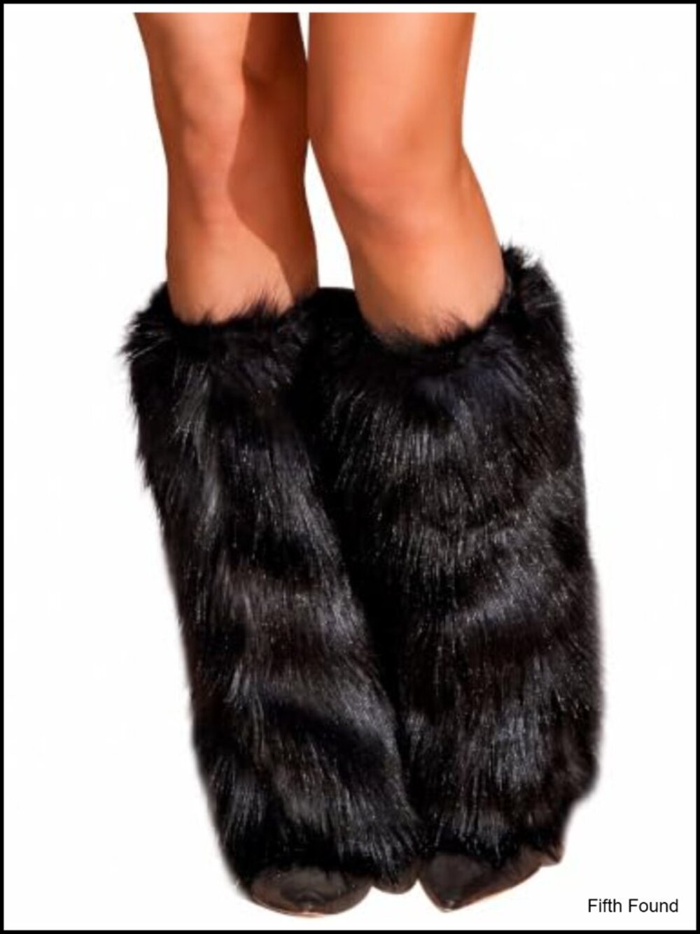 Faux Fur Fuzzy Leg Warmers Winter Boot Cuffs Costume Accessory
